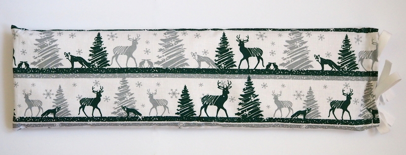 Nahřívací polštářek s pohankou - dlouhý - Vzor: les