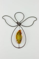 Drátovaný anděl s achátem