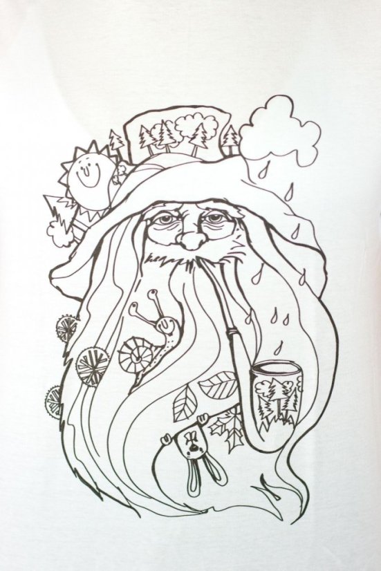 Tričko s Krakonošem k vybarvení