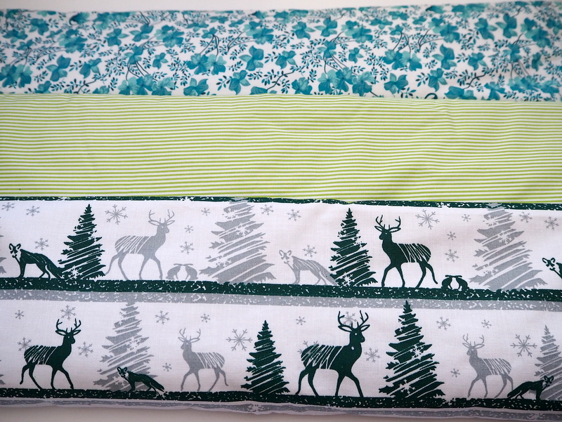 Nahřívací polštářek s pohankou - dlouhý - Vzor: les