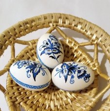 Slepičí kraslice - cibulový vzor