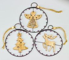 Sada drátovaných ozdob