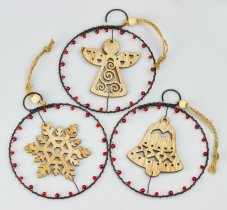 Sada drátovaných ozdob