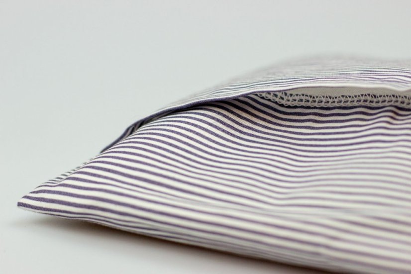 Nahřívací polštářek s pohankou - čtvercový - Vzor: světle hnědý s tečkami