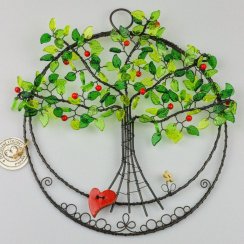 Strom života s keramickým srdíčkem