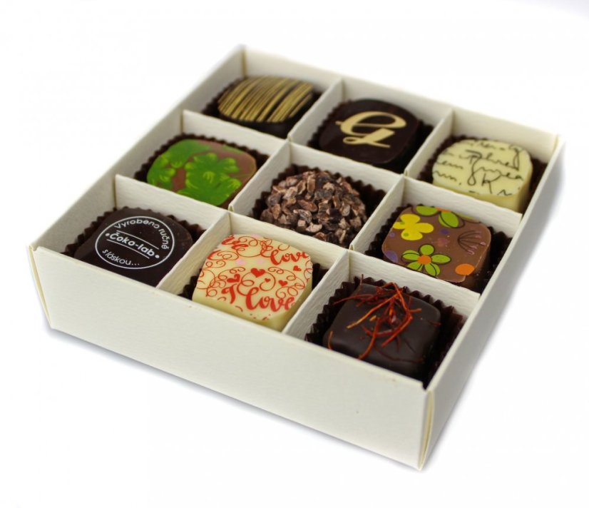 Krabička s lanýži (9 kusů)