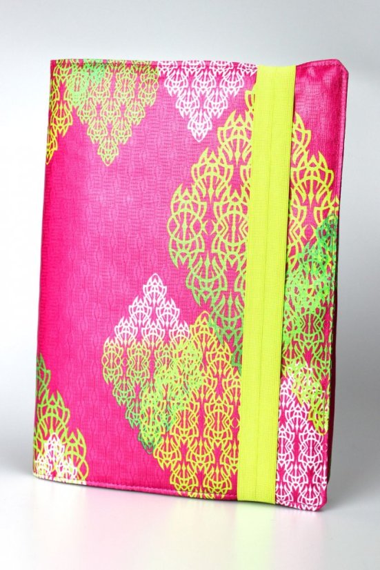 Obal na knihu nebo diář růžový s limetkou