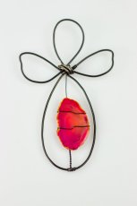 Drátovaný anděl s achátem