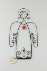 Anděl s červeným srdcem