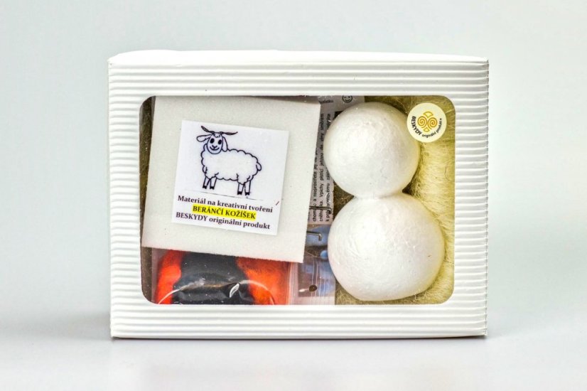 Vlněný sněhulák - sada na tvoření