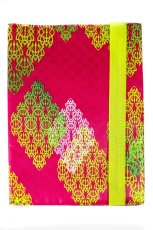 Obal na knihu nebo diář růžový s limetkou