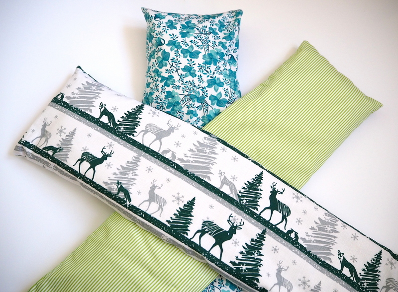 Nahřívací polštářek s pohankou - dlouhý - Vzor: les